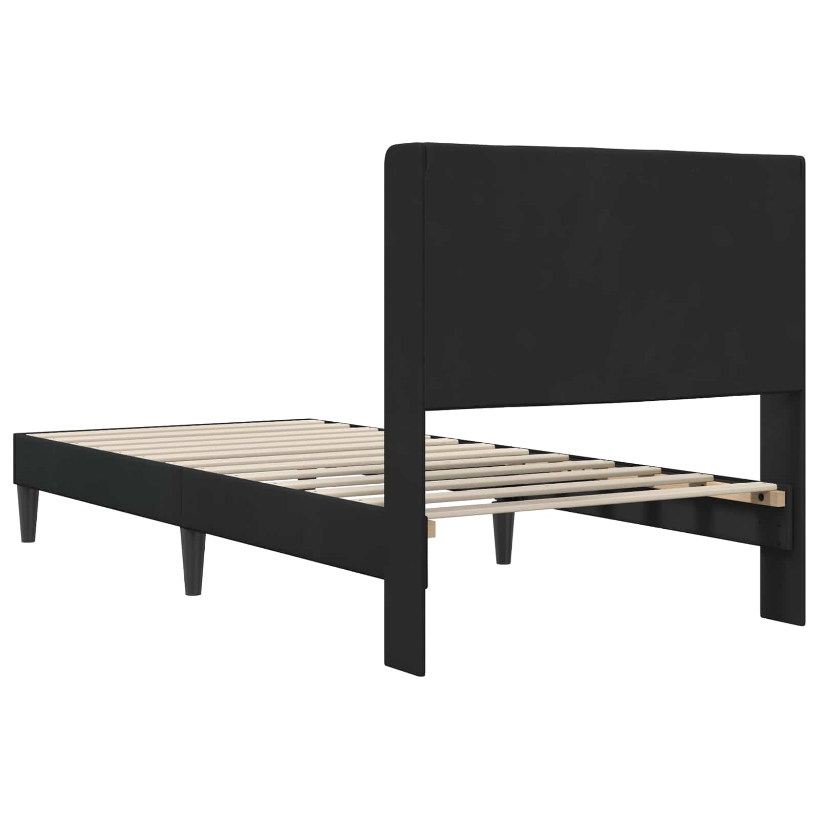 Struttura del letto con testiera Nero 100 x 200 cm Velluto 42027489