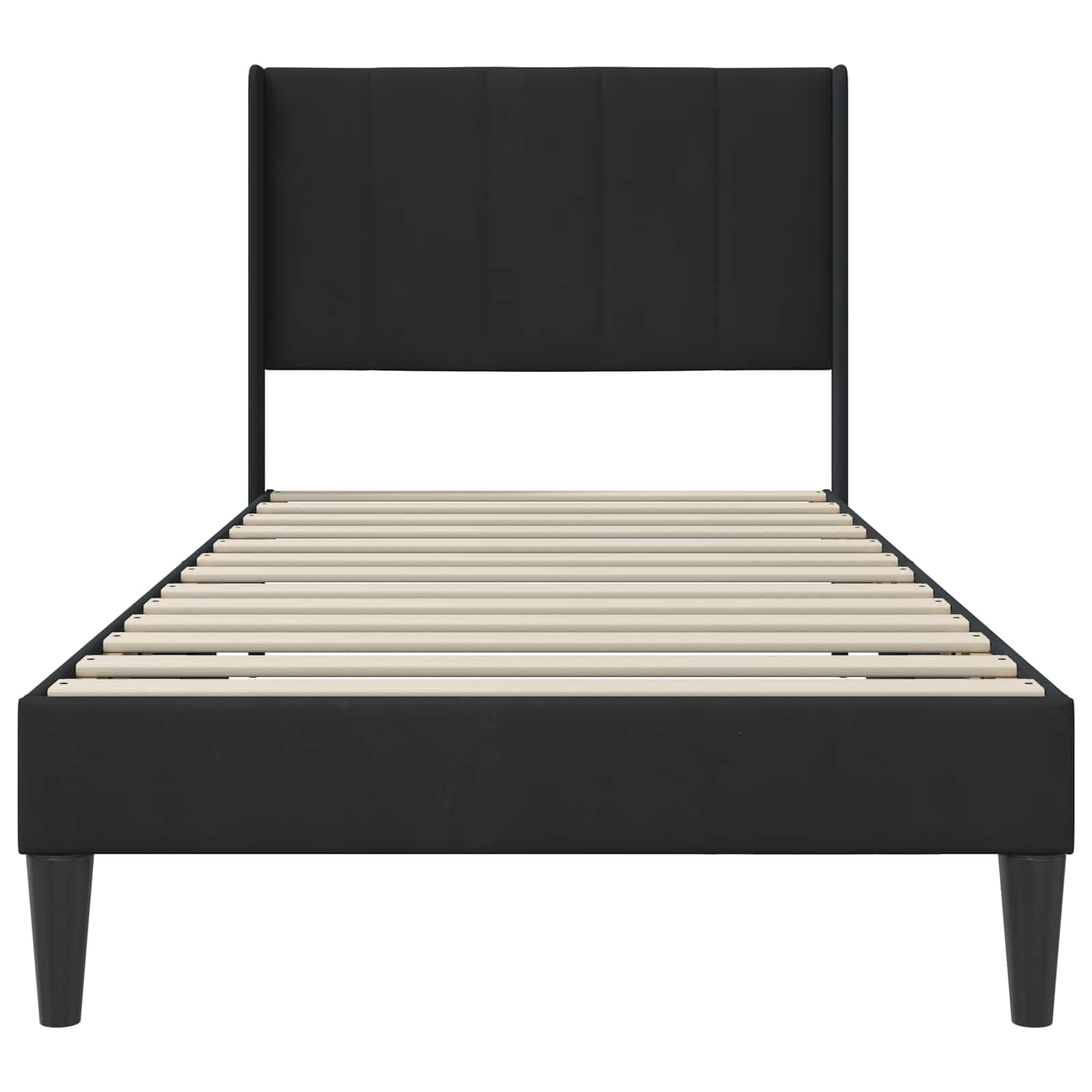 Struttura del letto con testiera Nero 100 x 200 cm Velluto 42027489