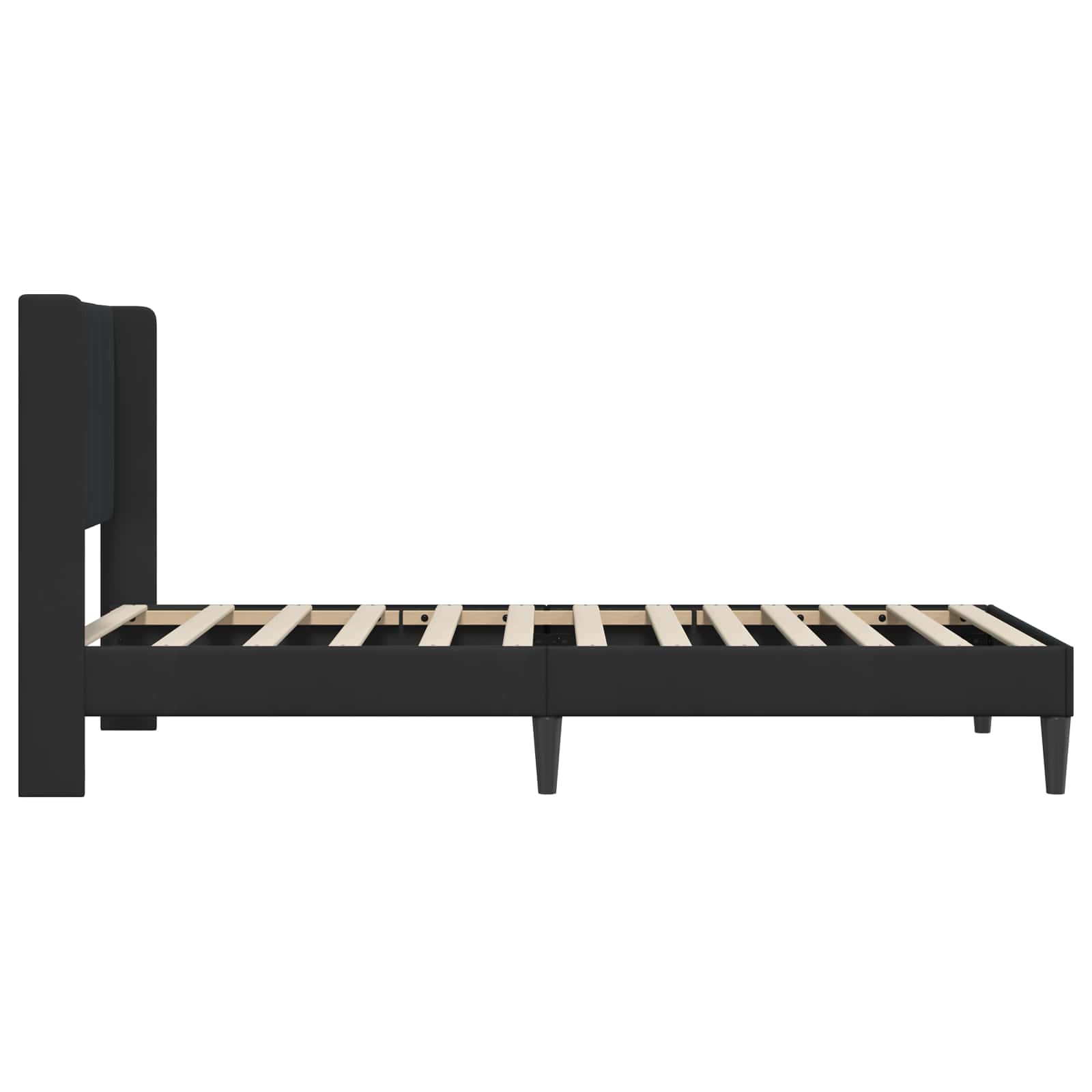 Struttura del letto con testiera Nero 100 x 200 cm Velluto 42027489