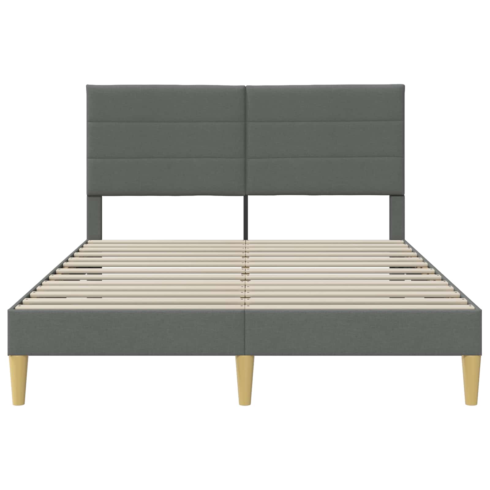 Struttura del letto Grigio scuro 120 x 190 cm Tessuto 42027571