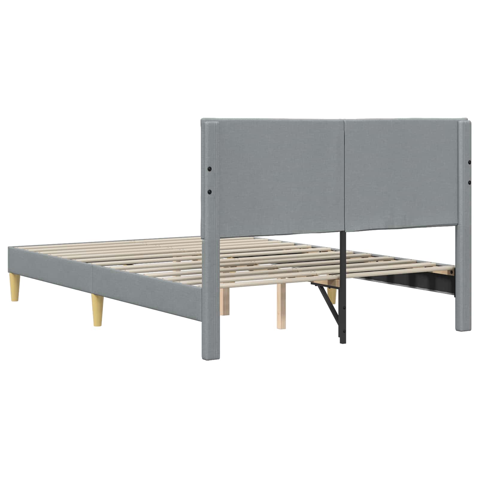 Struttura del letto Grigio chiaro 140 x 190 cm Tessuto 42027582