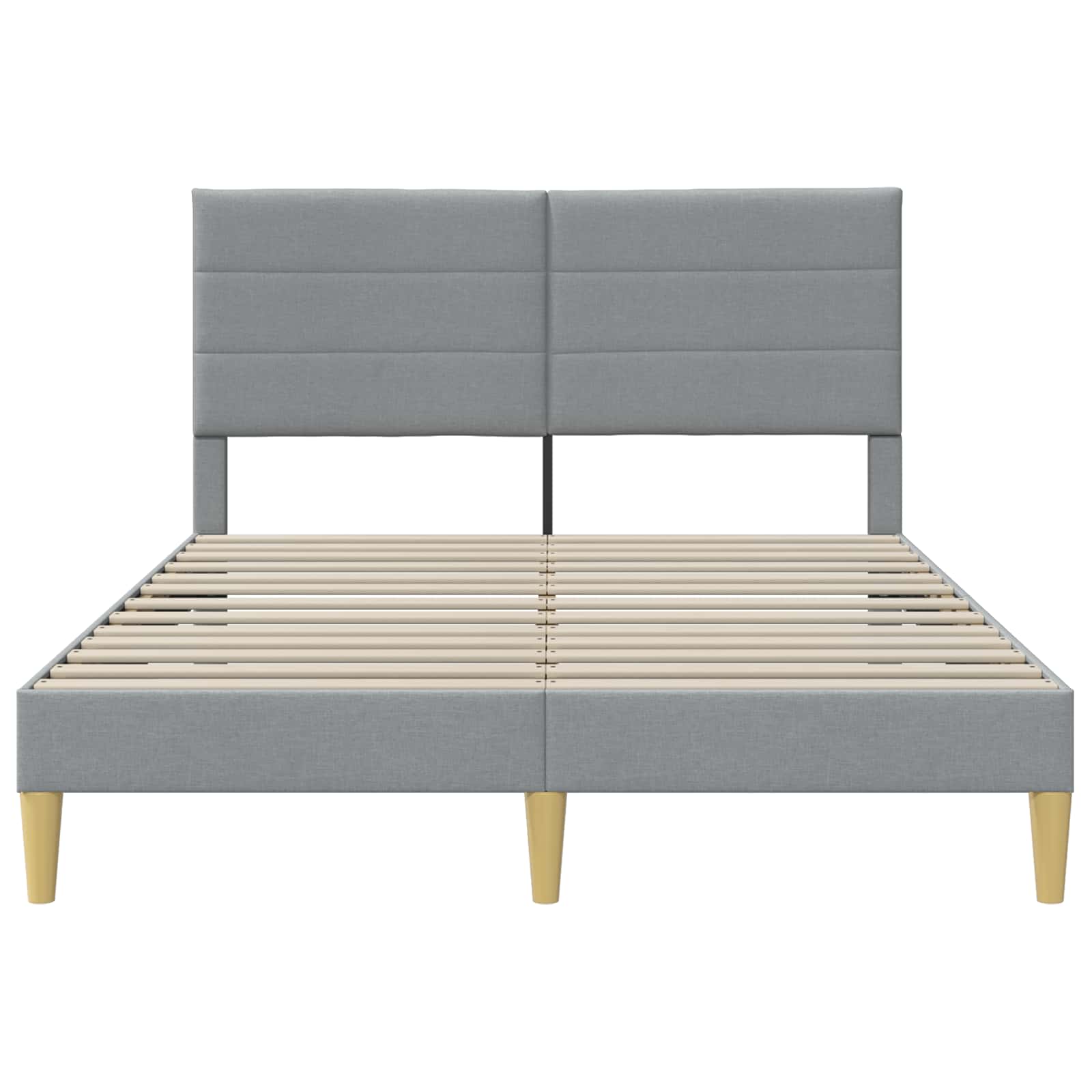 Struttura del letto Grigio chiaro 140 x 190 cm Tessuto 42027582