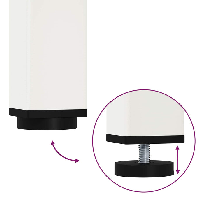 Tavolo da pranzo Bianco 200 x 100 x 75 cm Pino massello 3416326