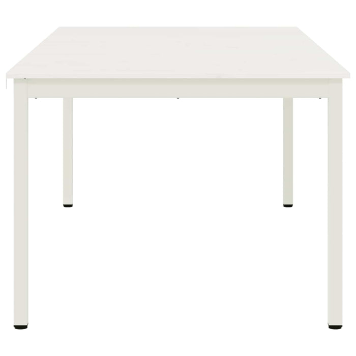 Tavolo da pranzo Bianco 200 x 100 x 75 cm Pino massello 3416326