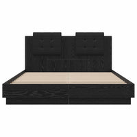 Struttura letto con testata Rovere Nero 150 x 200 cm 3416342
