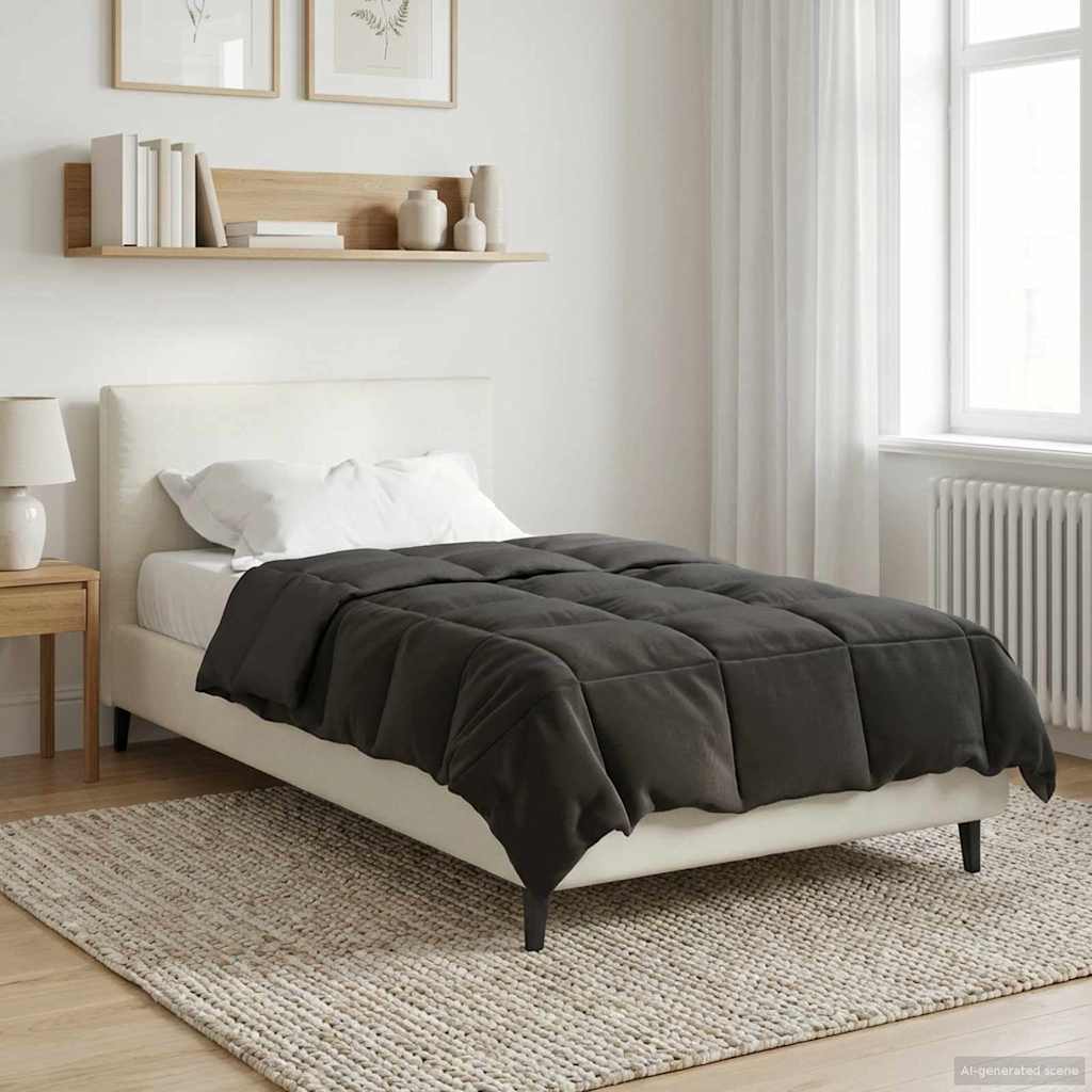 Duvet Estivo Trapuntato Antracite 135 x 200 cm Microfibra 42025905