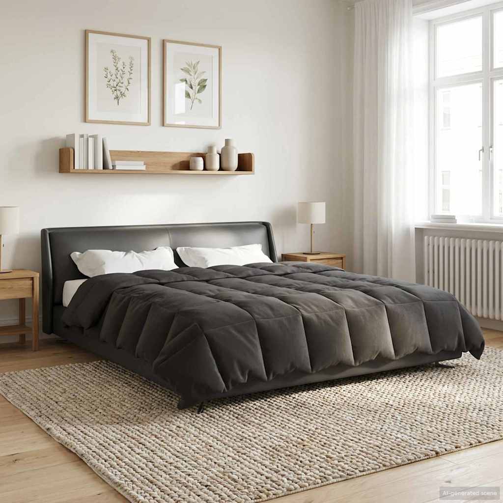 Duvet Estivo Trapuntato Antracite 200 x 200 cm Microfibra 42025908