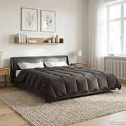 Duvet Estivo Trapuntato Antracite 200 x 200 cm Microfibra 42025908