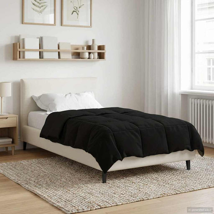 Duvet Estivo Trapuntato Nero 135 x 200 cm Microfibra 42025929