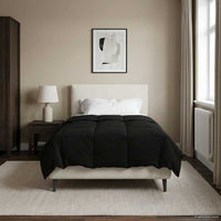Duvet Estivo Trapuntato Nero 135 x 200 cm Microfibra 42025929