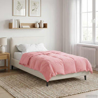 Duvet Estivo Trapuntato Rosa 155 x 200 cm Microfibra 42025943