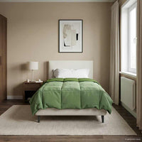 Duvet Estivo Trapuntato Verde 155 x 220 cm Microfibra 42025960