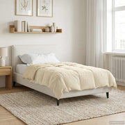Duvet Estivo Trapuntato Crema 140 x 200 cm Microfibra 42025978