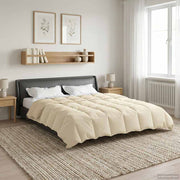 Duvet Estivo Trapuntato Crema 200 x 240 cm Microfibra 42025981
