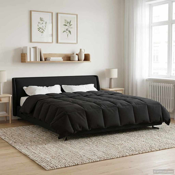 Piumone Completo Annuale Antracite 220 x 260 cm Microfibra 42025999