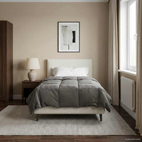 Piumone Completo Annuale Grigio chiaro 135 x 200 cm Microfibra 42026001