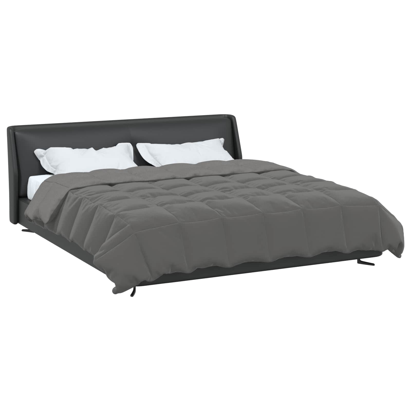 Piumone Completo Annuale Grigio chiaro 240 x 260 cm Microfibra 42026012