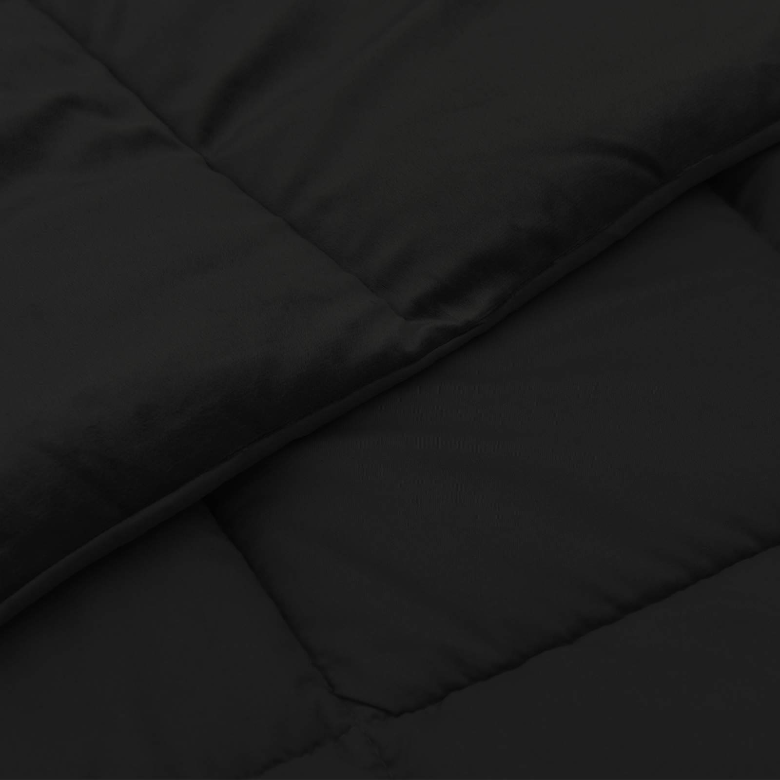 Duvet Invernale Trapuntato Nero 200 x 200 cm Microfibra 42026100