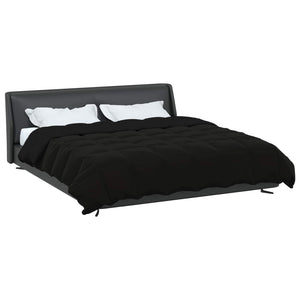 Duvet Invernale Trapuntato Nero 200 x 200 cm Microfibra 42026100