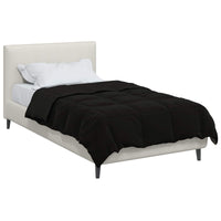 Duvet Invernale Trapuntato Nero 140 x 220 cm Microfibra 42026103