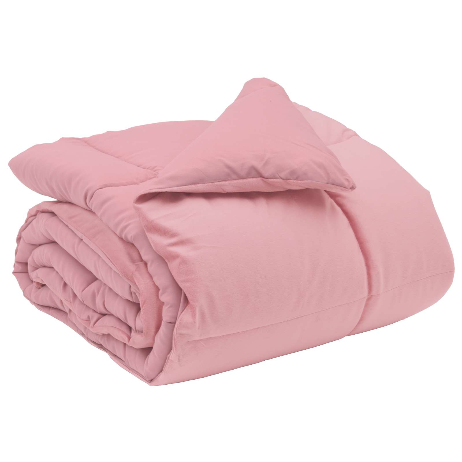 Duvet Invernale Trapuntato Rosa 155 x 200 cm Microfibra 42026111