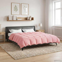 Duvet Invernale Trapuntato Rosa 200 x 220 cm Microfibra 42026117