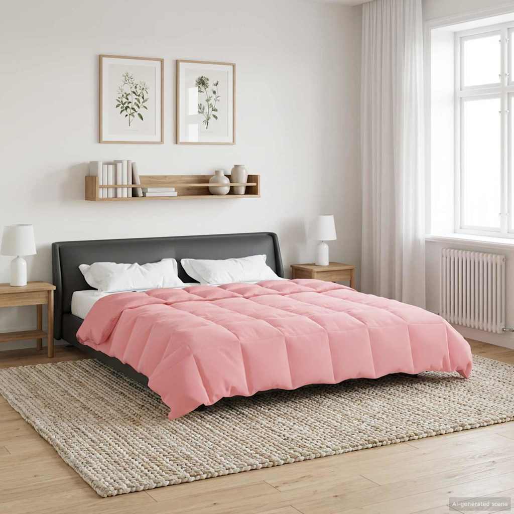 Duvet Invernale Trapuntato Rosa 240 x 260 cm Microfibra 42026120