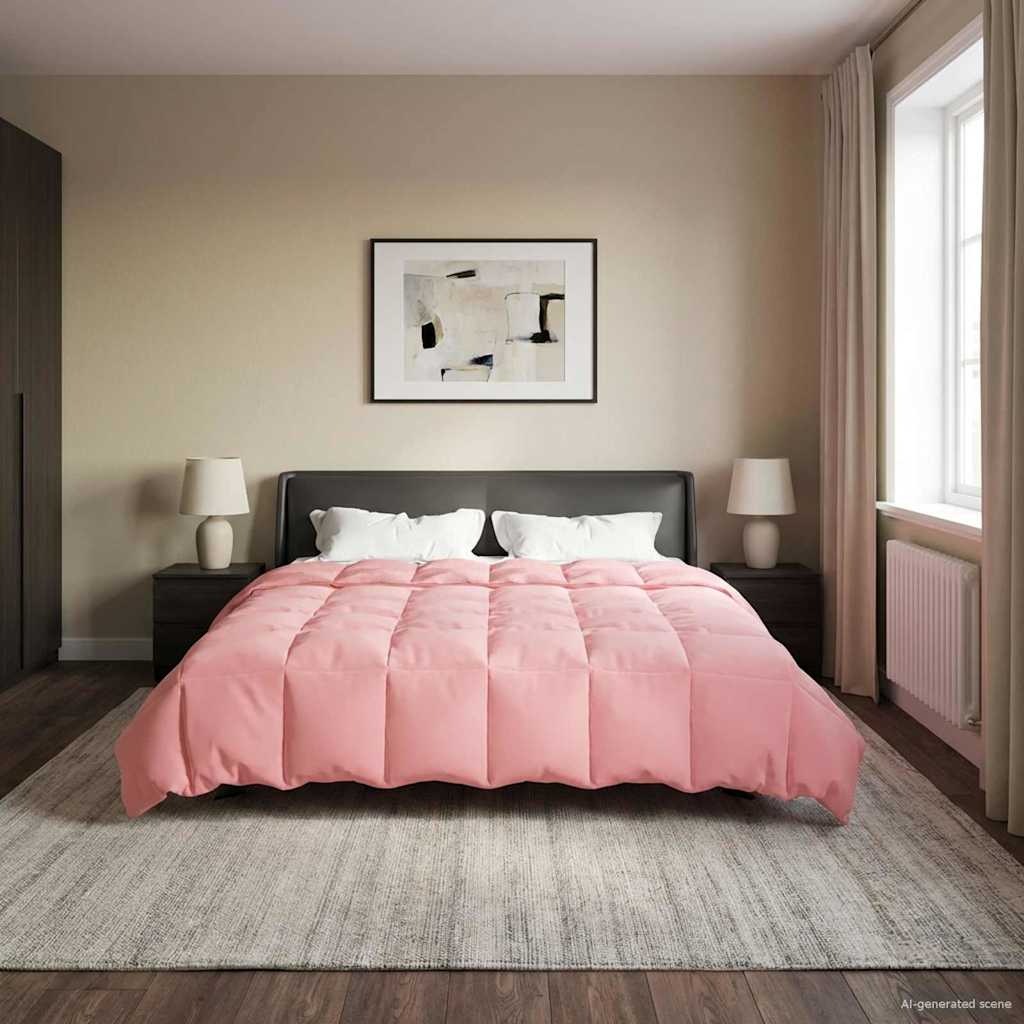 Duvet Invernale Trapuntato Rosa 240 x 260 cm Microfibra 42026120