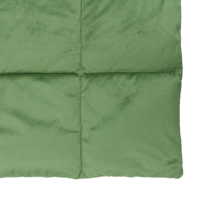 Duvet Invernale Trapuntato Verde 155 x 200 cm Microfibra 42026123