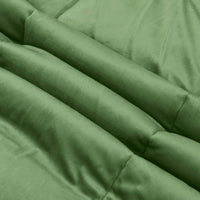 Duvet Invernale Trapuntato Verde 155 x 200 cm Microfibra 42026123
