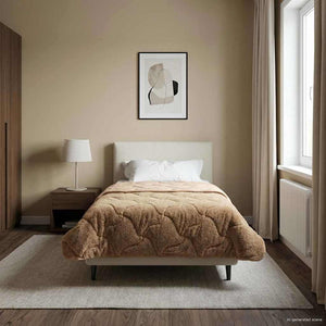 Duvet Estivo Talpa 155 x 200 cm Microfibra e Fleece Teddy 42026207