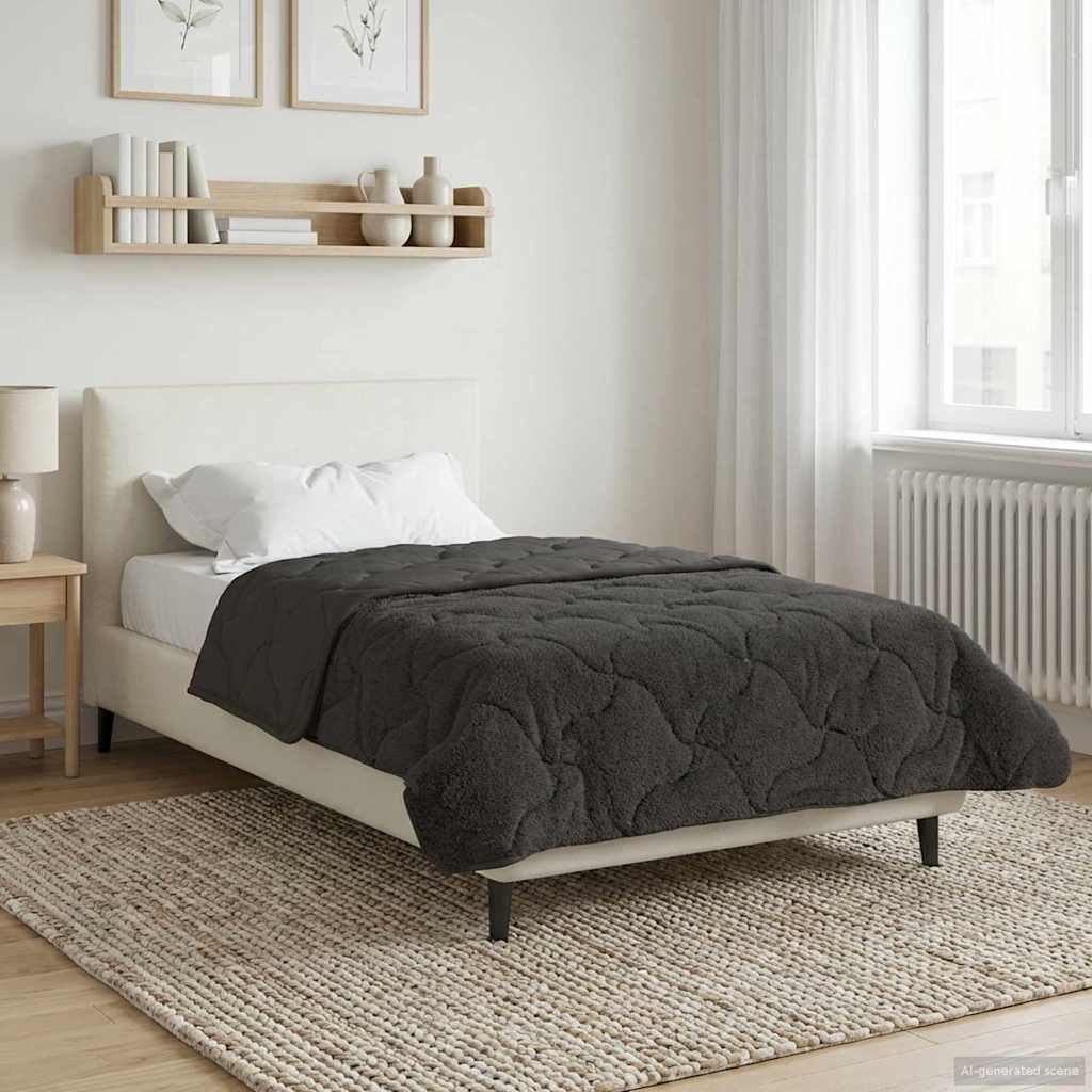 Piumone Completo Annuale Trapuntato Antracite 155 x 200 cm 42026231
