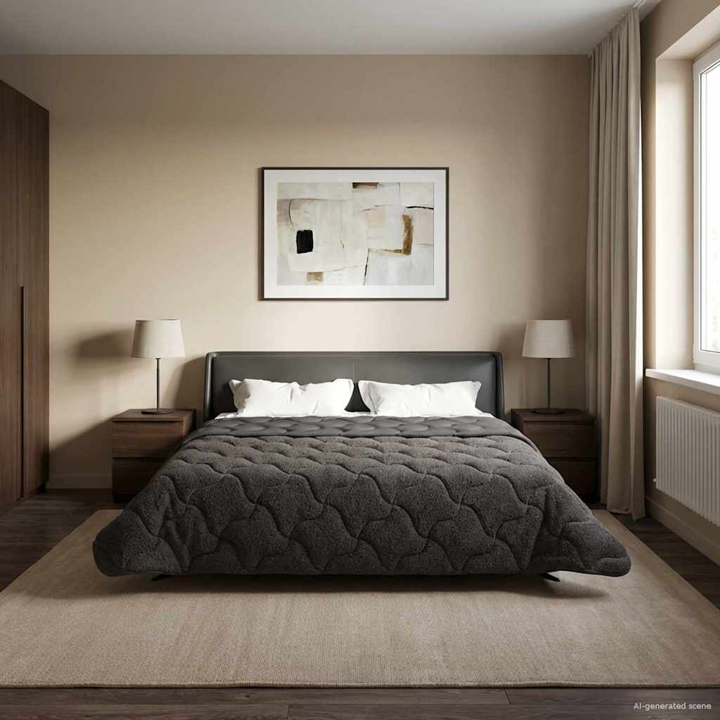 Piumone Completo Annuale Trapuntato Antracite 220 x 260 cm 42026239
