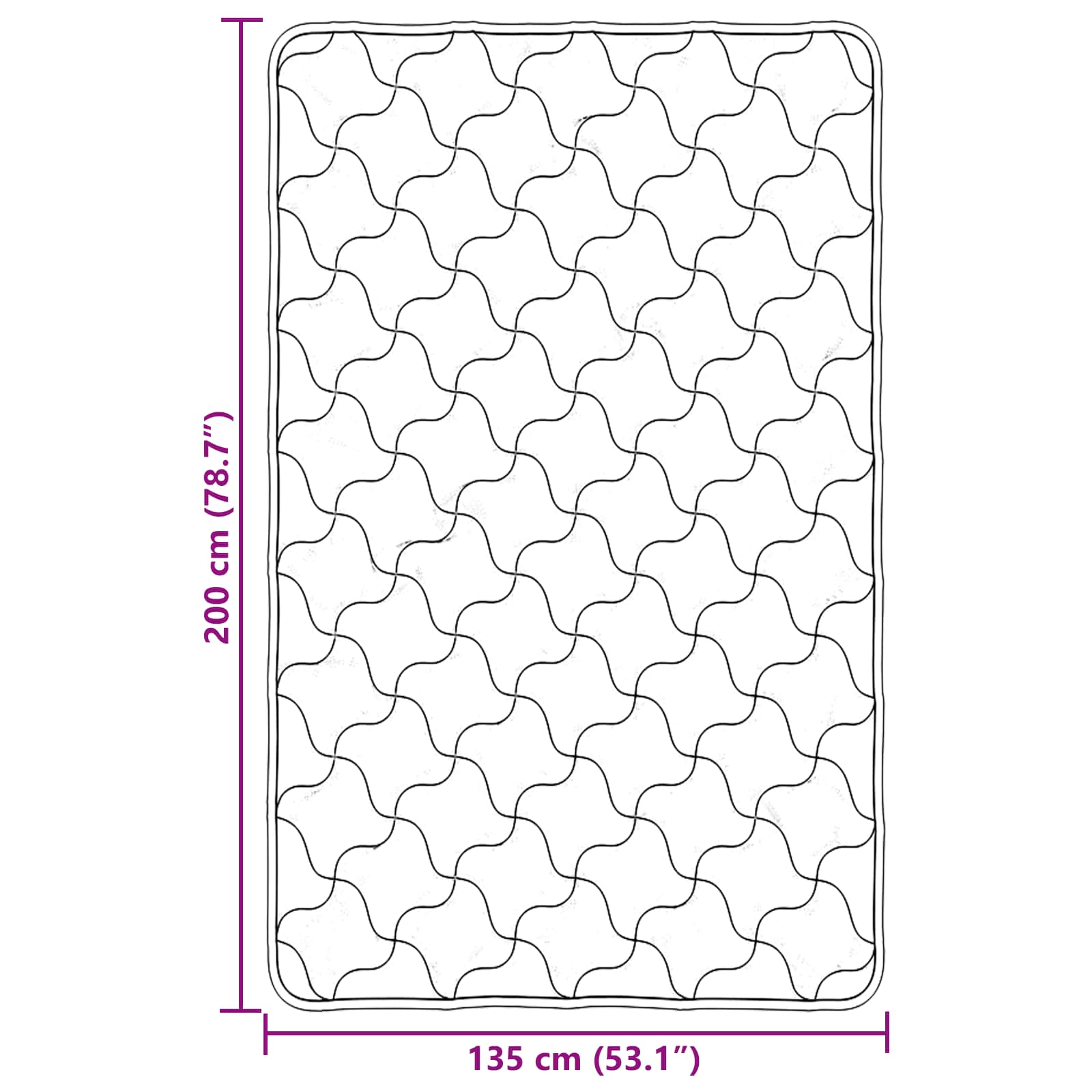 Piumone Completo Annuale Trapuntato Nero 135 x 200 cm 42026253