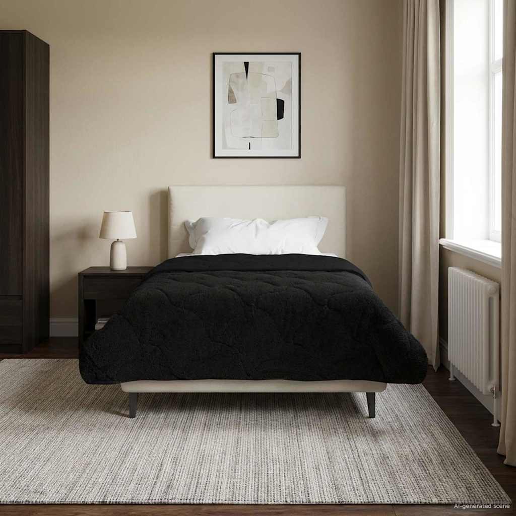 Piumone Completo Annuale Trapuntato Nero 155 x 200 cm 42026255