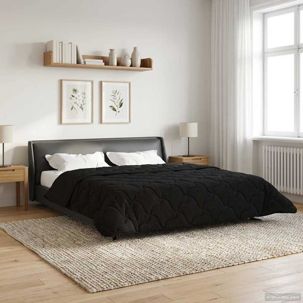 Piumone Completo Annuale Trapuntato Nero 200 x 200 cm 42026256