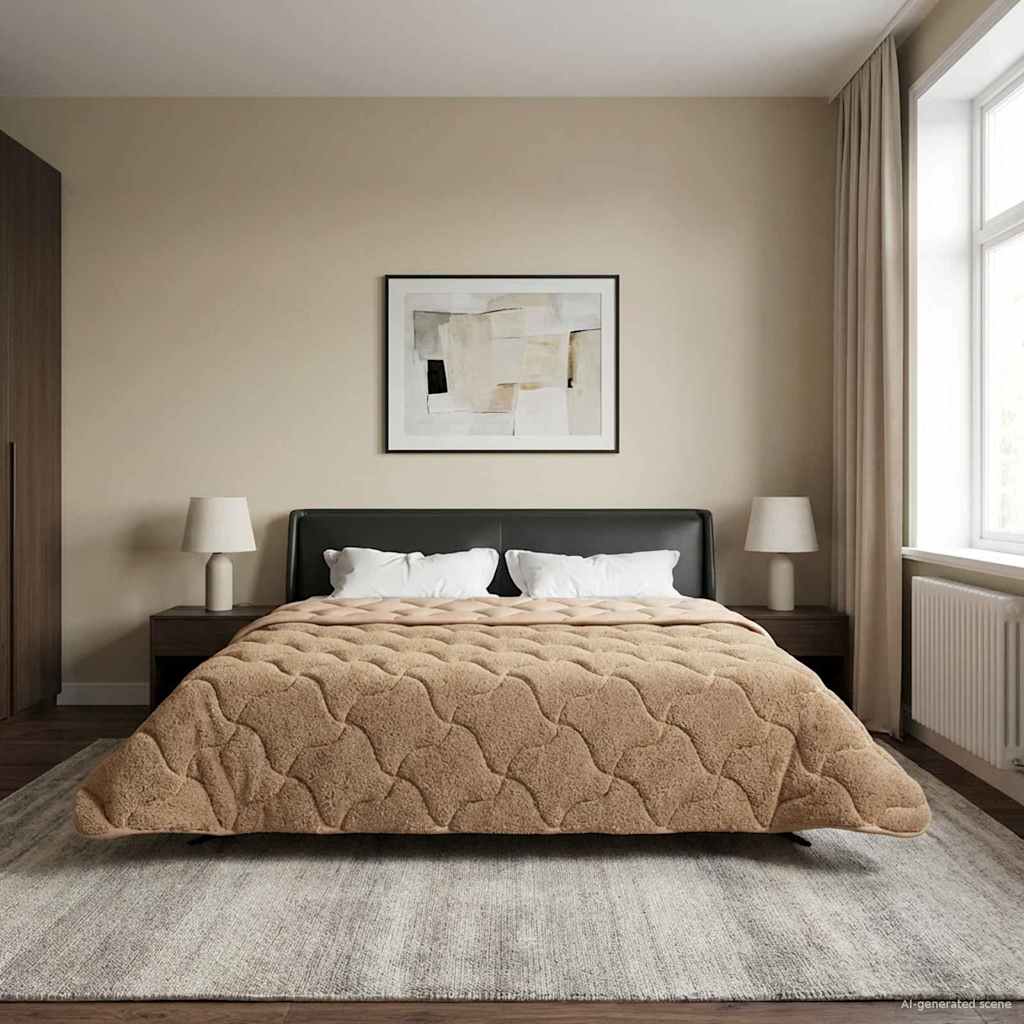 Duvet Invernale Talpa 200 x 240 cm Microfibra e Fleece Teddy 42026353