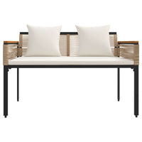 Set di Mobili da Esterno con cuscino 4 pcs Beige e Bianco Crema 42025228