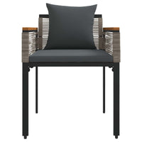 Set di Mobili da Esterno 3 pcs Grigio e Grigio Scuro 42025233