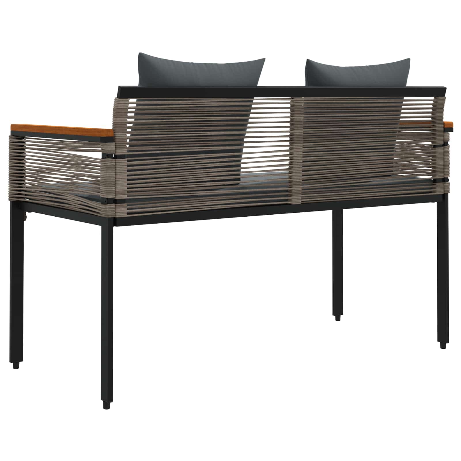 Panchina da esterno Grigio e Grigio Scuro 117 x 54 x 74.5 cm 42025239