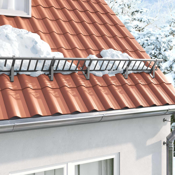 Supporto per guardia della neve Antracite 46 x 11 x 32 cm 42028445