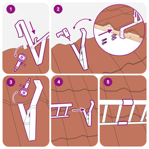 Supporto per guardia della neve Antracite 46 x 11 x 32 cm 42028446