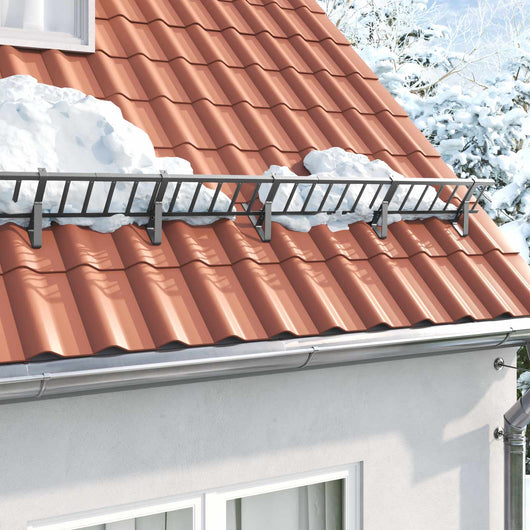 Supporto per guardia della neve Antracite 46 x 11 x 32 cm 42028448