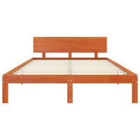 Struttura del letto Marrone cerato 120 x 190 cm Pino massello 863974