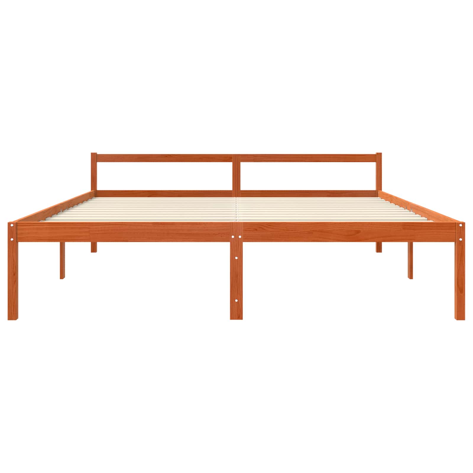 Struttura del letto Marrone cerato 200 x 200 cm Pino massello 867928