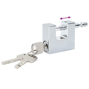 Lucchetto 2 pcs Argento 5 x 1,9 x 4,5 cm Ferro 42020729