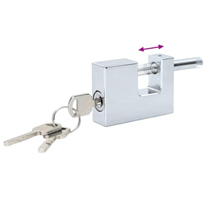 Lucchetto 2 pcs Argento 6 x 2 x 4,5 cm Ferro 42020732