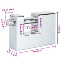 Lucchetto 6 pcs Argento 7 x 1,9 x 5 cm Ferro 42020736