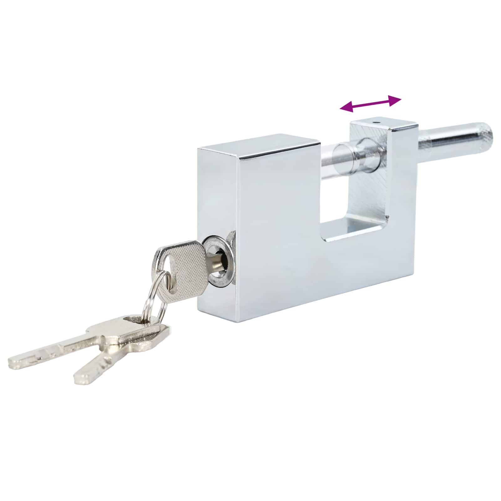 Lucchetto 2 pcs Argento 7,8 x 2 x 5 cm Ferro 42020738