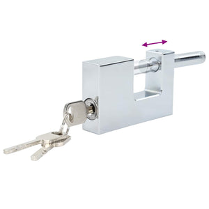 Lucchetto 2 pcs Argento 7,8 x 2 x 5 cm Ferro 42020738